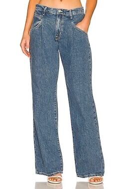 Free People Luca Super Slouch Pleated Trouser Jeans Indie Sleaze Baggy Minimal